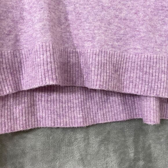 NWT J. Crew V-neck Sweater Alpaca Wool Blend women’s XXS light purple soft - Picture 3 of 13